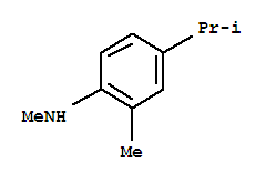 (9ci)-n,2-二甲基-4-(1-甲基乙基)-苯胺结构式_80826-02-4结构式