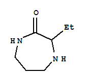 (9ci)-3-乙基六氢-2H-1,4-二氮杂革-2-酮结构式_808737-30-6结构式