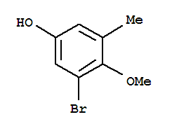 (9CI)-3-溴-4-甲氧基-5-甲基苯酚结构式_808750-23-4结构式