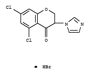 (9ci)-5,7-二氯-2,3-二氢-3-(1H-咪唑-1-基)-4H-1-苯并吡喃-4-酮结构式_80929-01-7结构式