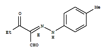 (2e)-(9ci)-2-[(4-甲基苯基)亚肼基]-3-氧代戊醛结构式_810672-44-7结构式