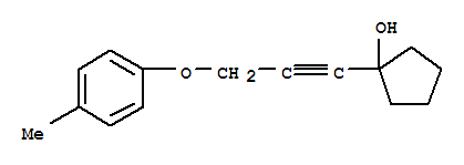 (9ci)-1-[3-(4-甲基苯氧基)-1-丙炔]-环戊醇结构式_810676-24-5结构式