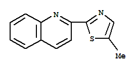 (4CI)-2-(5-甲基-2-噻唑)-喹啉结构式_810690-10-9结构式 (4CI)-2-(5-甲基-2-噻唑)-喹啉结构式_810690-10-9结构式