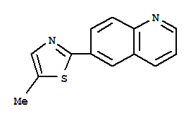 (4CI)-6-(5-甲基-2-噻唑)-喹啉结构式_810690-55-2结构式