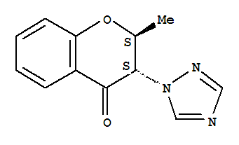 (2r,3r)-rel-(9ci)-2,3-二氢-2-甲基-3-(1H-1,2,4-噻唑-1-基)-4H-1-苯并吡喃-4-酮结构式_810692-81-0结构式