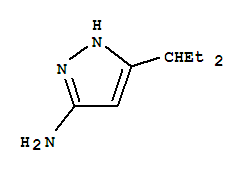 5-(1-乙基丙基)-1H-吡唑-3-胺结构式_81114-33-2结构式