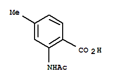 (9ci)-2-(乙酰基氨基)-4-甲基-苯甲酸结构式_81115-52-8结构式