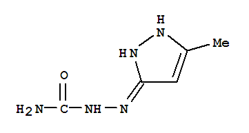 2-(5-甲基-1H-吡唑-3-基)-肼羧酰胺结构式_81259-44-1结构式