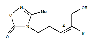 (9ci)-4-[(3e)-4-氟-5-羟基-3-戊烯基]-3-甲基-1,2,4-噁二唑-5(4h)-酮结构式_812675-87-9结构式