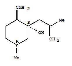 (1r,5s)-rel-(9ci)-5-甲基-2-(1-甲基亚乙基)-1-(2-甲基-2-丙烯基)-环己醇结构式_812699-68-6结构式