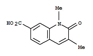 (9ci)-1,2-二氢-1,3-二甲基-2-氧代-7-喹啉羧酸结构式_813424-69-0结构式