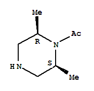 (2r,6s)-rel-(9ci)-1-乙酰基-2,6-二甲基哌嗪结构式_813425-63-7结构式