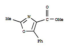 (9ci)-2-甲基-5-苯基-4-噁唑羧酸甲酯结构式_815575-47-4结构式