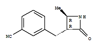 (9ci)-3-[[(2r,3r)-2-甲基-4-氧代-3-氮杂啶]甲基]-苯甲腈结构式_815578-28-0结构式