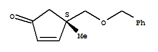 (4s)-(9ci)-4-甲基-4-[(苯基甲氧基)甲基]-2-环戊烯-1-酮结构式_815587-17-8结构式