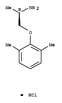(2R)-1-(2,6-二甲基苯氧基)-2-丙氯化铵结构式_81771-86-0结构式