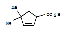 (9ci)-4,4-二甲基-2-环戊烯-1-羧酸结构式_81888-03-1结构式