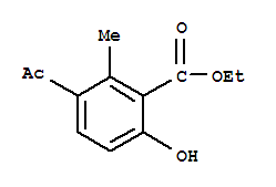 (9ci)-3-乙酰基-6-羟基-2-甲基-苯甲酸乙酯结构式_819052-33-0结构式