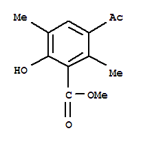 (9ci)-3-乙酰基-6-羟基-2,5-二甲基-苯甲酸甲酯结构式_819052-35-2结构式
