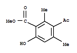 (9ci)-3-乙酰基-6-羟基-2,4-二甲基-苯甲酸甲酯结构式_819052-41-0结构式