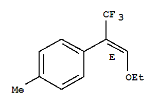 (9ci)-1-[(1e)-2-乙氧基-1-(三氟甲基)乙烯]-4-甲基-苯结构式_819866-04-1结构式