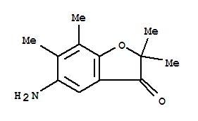 (9ci)-5-氨基-2,2,6,7-四甲基-3(2H)-苯并呋喃酮结构式_820257-61-2结构式