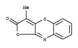 (9ci)-3-甲基-2H-呋喃并[3,2-b][1,4]苯并噻嗪-2-酮结构式_820968-52-3结构式