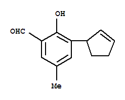 (9ci)-3-(2-环戊烯-1-基)-2-羟基-5-甲基-苯甲醛结构式_821005-51-0结构式
