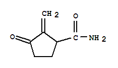 (9ci)-2-亚甲基-3-氧代-环戊烷羧酰胺结构式_82111-96-4结构式