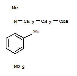 (9ci)-n-(2-甲氧基乙基)-n,2-二甲基-4-硝基-苯胺结构式_821776-66-3结构式