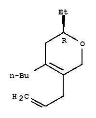(2r)-(9ci)-4-丁基-2-乙基-3,6-二氢-5-(2-丙烯基)-2H-吡喃结构式_821783-01-1结构式