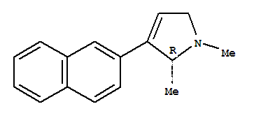 (2r)-(9ci)-2,5-二氢-1,2-二甲基-3-(2-萘)-1H-吡咯结构式_823178-89-8结构式 (2r)-(9ci)-2,5-二氢-1,2-二甲基-3-(2-萘)-1H-吡咯结构式_823178-89-8结构式