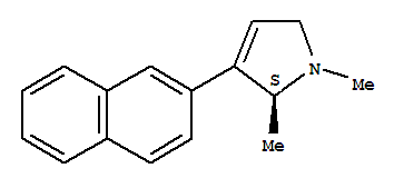 (2s)-(9ci)-2,5-二氢-1,2-二甲基-3-(2-萘)-1H-吡咯结构式_823178-95-6结构式 (2s)-(9ci)-2,5-二氢-1,2-二甲基-3-(2-萘)-1H-吡咯结构式_823178-95-6结构式
