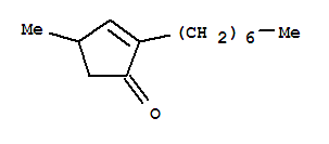 (9ci)-2-庚基-4-甲基-2-环戊烯-1-酮结构式_823785-55-3结构式