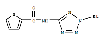 (9ci)-n-(2-乙基-2H-四唑-5-基)-2-噻吩羧酰胺结构式_824945-04-2结构式
