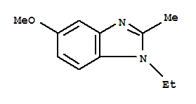 (9ci)-1-乙基-5-甲氧基-2-甲基-1H-苯并咪唑结构式_82612-26-8结构式