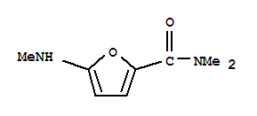 N,N-二甲基-5-(甲基氨基)-2-呋喃羧酰胺结构式_826991-08-6结构式