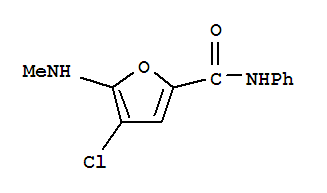4-氯-5-(甲基氨基)-N-苯基-2-呋喃羧酰胺结构式_826991-46-2结构式