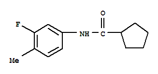 (9ci)-n-(3-氟-4-甲基苯基)-环戊烷羧酰胺结构式_827013-74-1结构式