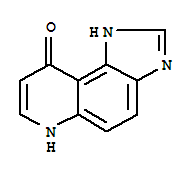 (9ci)-1,6-二氢-9H-咪唑并[4,5-f]喹啉-9-酮结构式_82723-47-5结构式