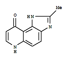 (9ci)-1,6-二氢-2-甲基-9H-咪唑并[4,5-f]喹啉-9-酮结构式_82723-48-6结构式