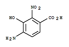 (9ci)-4-氨基-3-羟基-2-硝基-苯甲酸结构式_82819-66-7结构式