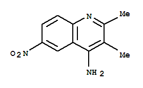 (9CI)-2,3-二甲基-6-硝基-4-喹啉胺结构式_828930-80-9结构式