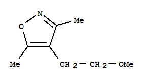 (9ci)-4-(2-甲氧基乙基)-3,5-二甲基-异噁唑结构式_83467-32-7结构式