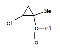 (9ci)-2-氯-1-甲基-环丙烷羰酰氯结构式_83553-05-3结构式