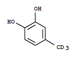 4-甲基儿茶酚-D3结构式_83719-41-9结构式