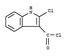 (9ci)-2-氯-1H-吲哚-3-羰酰氯结构式_83894-17-1结构式