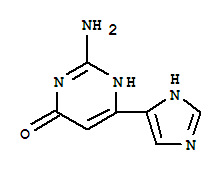 (9CI)-2-氨基-6-(1H-咪唑-4-基)-4(1H)-嘧啶酮结构式_840529-33-1结构式