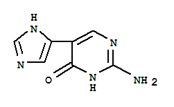 (9CI)-2-氨基-5-(1H-咪唑-4-基)-4(1H)-嘧啶酮结构式_840529-35-3结构式