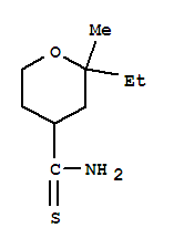 (9ci)-2-乙基四氢-2-甲基-2H-吡喃-4-硫代甲酰胺结构式_84125-27-9结构式